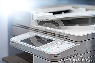 Photocopier machine in office building Stock Photo