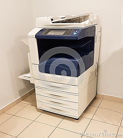 Photocopy photocopier machine printer scanner Stock Photo