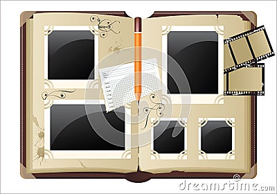 Photograph album Vector Illustration