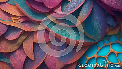 A photograph capturing the mesmerizing play of vibrant hues and intricate patterns Stock Photo