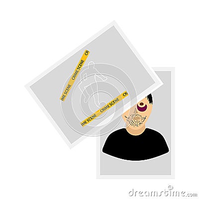 Photograph Evidence Icon Vector Illustration