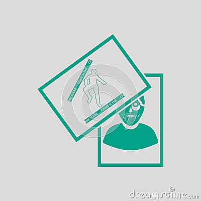 Photograph Evidence Icon Vector Illustration