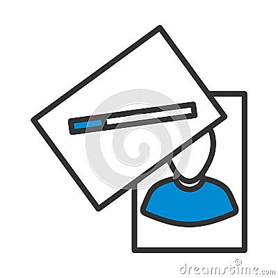 Photograph Evidence Icon Vector Illustration