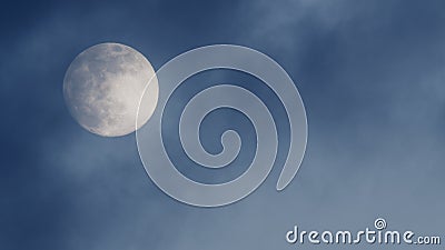 Photograph of Full Moon in the clear sky Stock Photo