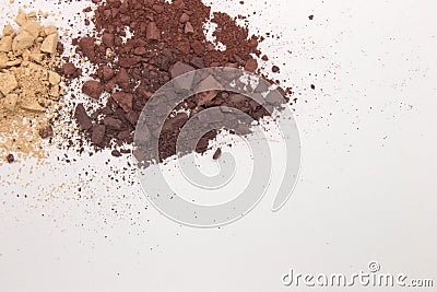 Eyeshadow isolated on a White Background Stock Photo