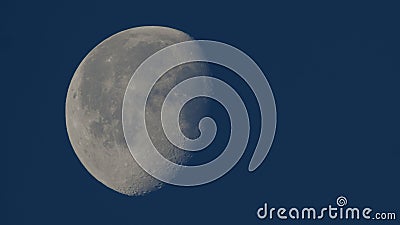 Photograph of Moon in the waning gibbous lunar phase Stock Photo