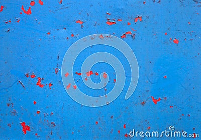 Photograph Of Peeling Paint And Rust On Metal Background Stock Photo