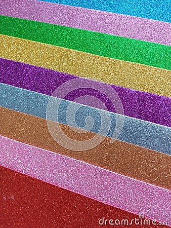 Brightly colored foami Stock Photo