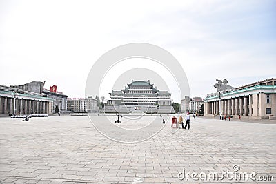 Pyongyang, Grand People Study House Editorial Stock Photo