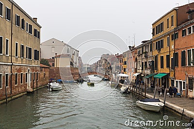 Photograph of a suggestive glimpse of Venice Editorial Stock Photo