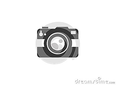 Photographe an old style camera logo design Cartoon Illustration