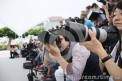 Photographer attends the Jury Cinefondation Editorial Stock Photo