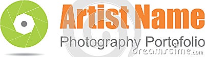 Photographer logo Stock Photo