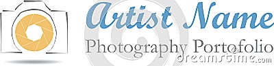 Photographer logo illustration Stock Photo