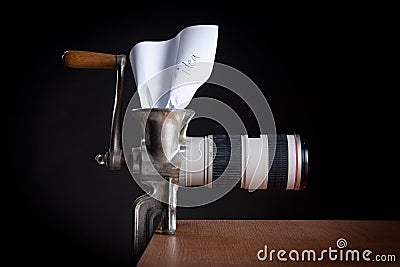 Photographer's creativity Stock Photo