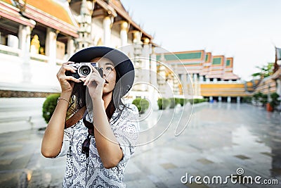 Photographer Travel Sightseeing Wander Hobby Recreation Concept Stock Photo