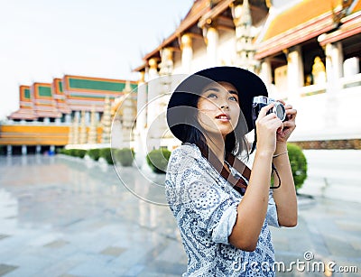 Photographer Travel Sightseeing Wander Hobby Recreation Concept Stock Photo