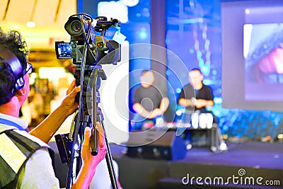 Photographer video recording activity Editorial Stock Photo