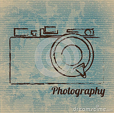 Photographic camera Vector Illustration