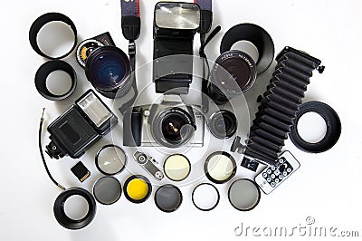 Photographic equipment Stock Photo