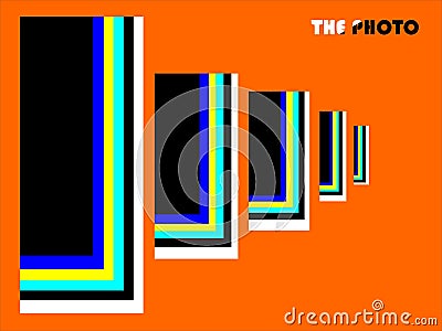 Photography. A bright world of colors. Vector Illustration
