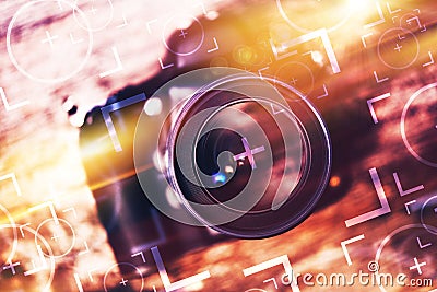 Photography Camera Concept Stock Photo