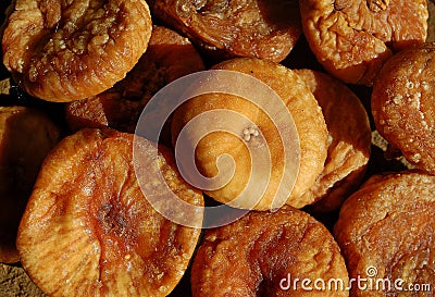Photography of dried common figs Stock Photo