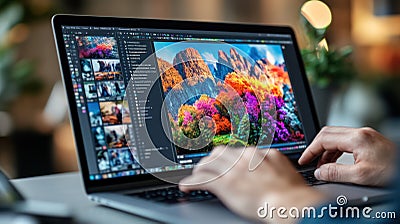 Photography Editing Tutorial: Mastering Closeup Techniques with Copy Space for Web, Print, Blogs, and Advertisements. Stock Photo