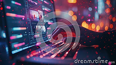 Photography Editing Tutorial: Mastering Closeup Techniques with Copy Space for Web, Print, Blogs, and Advertisements. Stock Photo