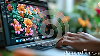 Photography Editing Tutorial: Mastering Closeup Techniques with Copy Space for Web, Print, Blogs, and Advertisements. Stock Photo
