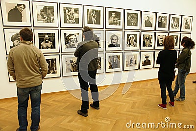 Photography exhibition Editorial Stock Photo