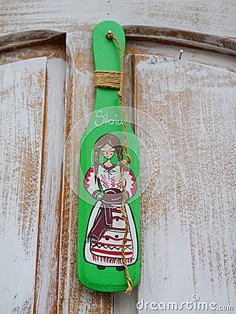 Handmade souvenir from Sibiu, Romania Stock Photo