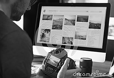 Photography Ideas Creative Occupation Design Studio Concept Stock Photo