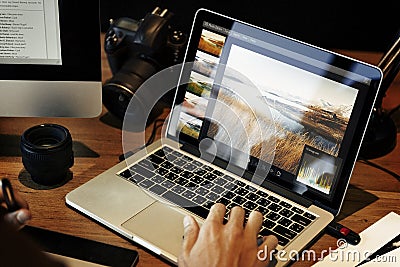 Photography Ideas Creative Occupation Design Studio Concept Stock Photo