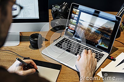 Photography Ideas Creative Occupation Design Studio Concept Stock Photo