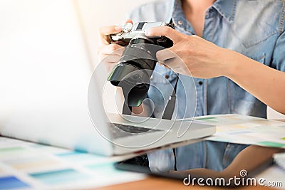 Photography Ideas Creative Occupation Design Studio Concept, Fem Stock Photo