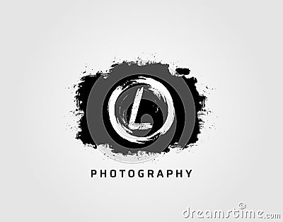 Photography letter L logo design concept template. Rusty Vintage Camera Logo Icon Stock Photo