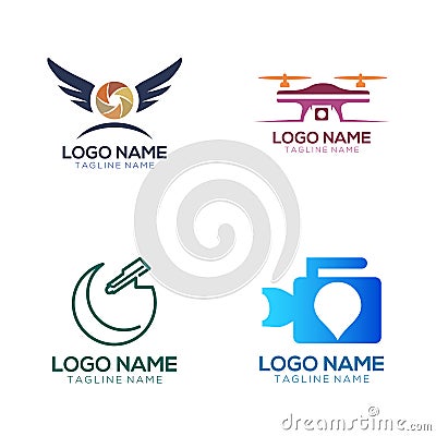 Photography logo and icon design Stock Photo