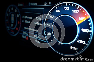Modern Speedometer Stock Photo