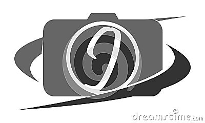 Photography Service Letter I Vector Illustration