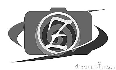 Photography Service Letter Z Vector Illustration