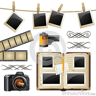 Photography set Vector Illustration