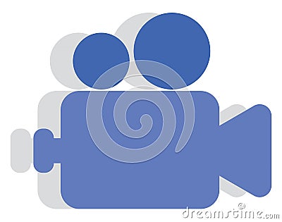 Photography video camera, icon Vector Illustration