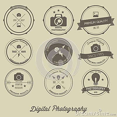 Photography Vintage Creative Logo Concept Vector Illustration