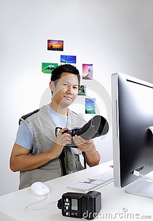 Photojournalist Stock Photo