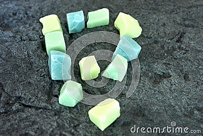 photoluminescent colored stones Stock Photo