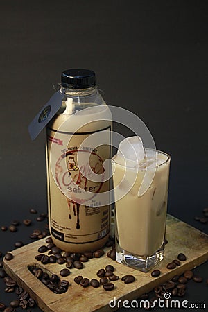 Photos of coffee products to be marketed online in Cipondoh, Tangerang City, Banten, Friday 6/11/2020. Cecep Editorial Stock Photo