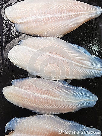 Photos of fish that is sliced Stock Photo