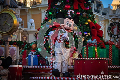 Disney Holliday 2021 Mickey's Once Upon A Christmas Parade Editorial Stock Photo