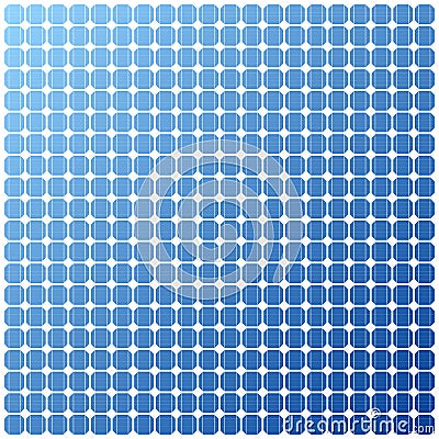 Photovoltaic electric solar Panel Texture Vector Illustration